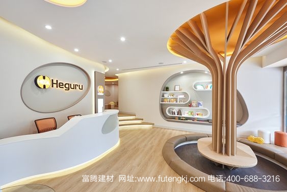 弧形铝树方通装饰效果图7